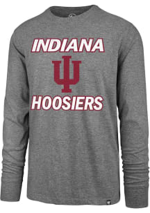 47 Indiana Hoosiers Grey Hurdle Franklin Long Sleeve Fashion T Shirt