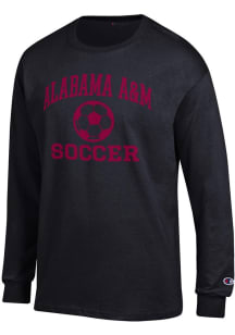 Champion Alabama A&M Bulldogs Black Soccer Jersey Long Sleeve T Shirt