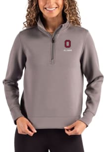 Cutter and Buck Ohio State Buckeyes Womens Graphite Alumni Roam Qtr Zip