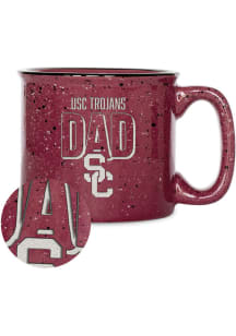 USC Trojans Dad Maroon 12oz Campfire Ceramic Mug - Cardinal