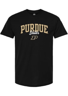 Summit Sportswear Purdue Boilermakers Womens Black Sister Short Sleeve T-Shirt