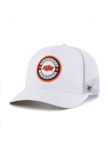 47 Oklahoma State Cowboys Brrr Strand Trucker Adjustable Hat - White