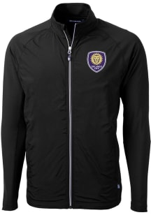 Cutter and Buck Orlando City SC Mens Black Adapt Eco Big and Tall Light Weight Jacket