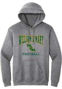 Summit Sportswear William & Mary Tribe Mens Graphite Football Long Sleeve Hoodie