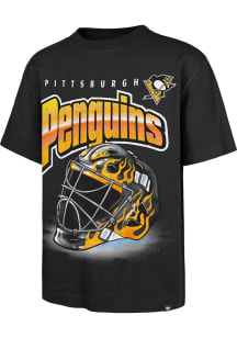 47 Pittsburgh Penguins Black Netminder Foundation Short Sleeve Fashion T Shirt
