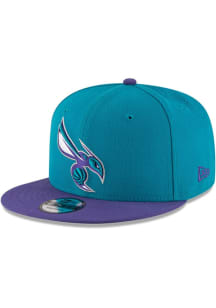 New Era Charlotte Hornets Teal 2T Basic 9FIFTY Mens Snapback Hat