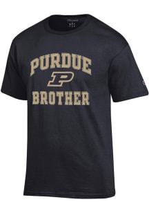 Champion Purdue Boilermakers Black Number One Brother Short Sleeve T Shirt