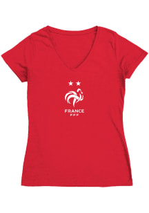 Vive La Fete France National Team Womens Red Haley Short Sleeve Fit Tee