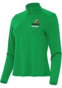 Antigua Oregon Ducks Womens Green 2025 Orange Bowl Champions Tribute Qtr Zip Pullover