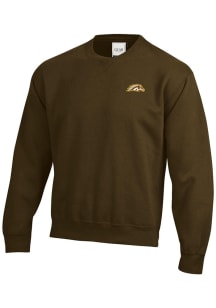 Gear for Sports Western Michigan Broncos Mens Brown Big Cotton Long Sleeve Crew Sweatshirt