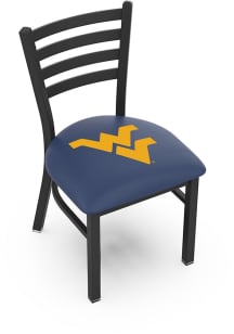 West Virginia Mountaineers Stationary Black Wrinkle Finish Pub Stool - Black