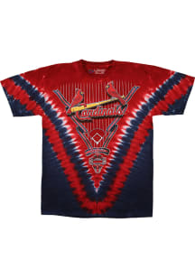 St Louis Cardinals Red V-Dye Short Sleeve Fashion T Shirt