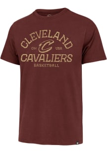 47 Cleveland Cavaliers Maroon Bankshot Franklin Short Sleeve Fashion T Shirt