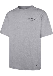 47 Michigan Wolverines Grey Constantine Foundation Short Sleeve Fashion T Shirt