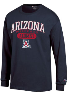 Champion Arizona Wildcats Navy Blue Alumni Pill Jersey Long Sleeve T Shirt