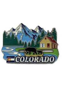 Colorado Black Bear Mountain Enamel Magnet