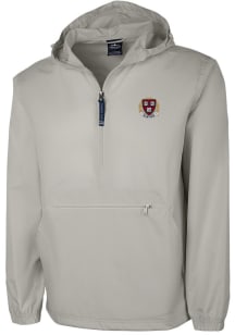 Harvard Crimson Mens Ash Embroidered Crest Light Weight Jacket