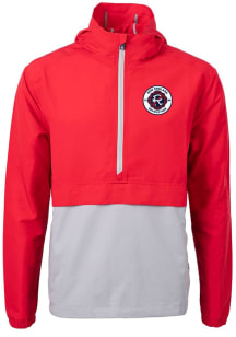 Cutter and Buck New England Revolution Mens Red Charter Eco Pullover Jackets