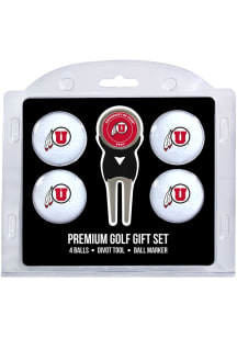 Utah Utes Divot Tool 4 Pack Golf Gift Set