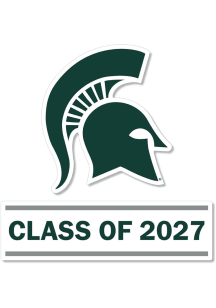 Michigan State Spartans 3 Inch Class of 2027 Auto Decal - Green