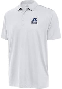 Antigua Drexel Dragons Mens White Ellipse Short Sleeve Polo