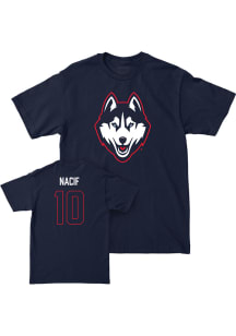 Rashid Nacif UConn Huskies Youth Navy Blue NIL Legacy Player Tee