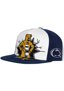 Mitchell and Ness Penn State Nittany Lions Navy Blue Mascot Flat Brim Youth Snapback Hat