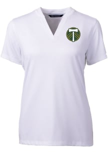 Cutter and Buck Portland Timbers Womens White Forge Short Sleeve T-Shirt