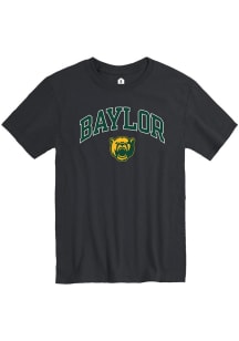 Baylor Bears Black Arch Mascot Short Sleeve T Shirt