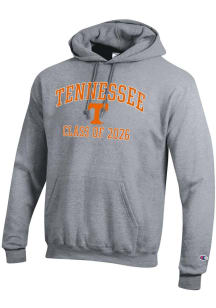Champion Tennessee Volunteers Mens Grey Font Class of 2026 Powerblend Long Sleeve Hoodie
