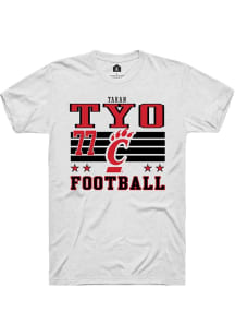 Taran Tyo Cincinnati Bearcats White Football NIL Striped Short Sleeve Player T Shirt
