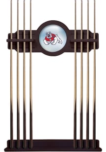 Fresno State Bulldogs Solid Wood Cue Rack Pool Table