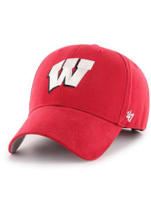 47 Wisconsin Badgers Red Basic MVP Youth Adjustable Hat