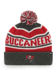47 Tampa Bay Buccaneers Red Hangtime Cuff Pom Youth Knit Hat