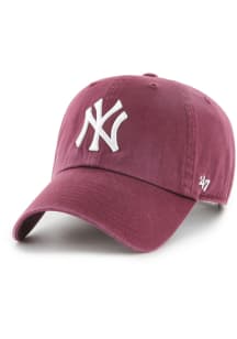 47 New York Yankees Clean Up Adjustable Hat - Maroon