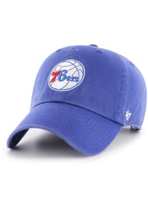 47 Philadelphia 76ers Clean Up Adjustable Hat - Blue