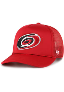 47 Carolina Hurricanes Foam Front Mesh Trucker Adjustable Hat - Red