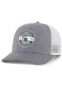 47 Michigan State Spartans Hash Mark Trucker Adjustable Hat - Charcoal