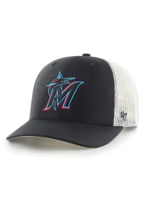 47 Miami Marlins Trucker Adjustable Hat - Black