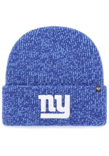 47 New York Giants Blue Brain Freeze Cuff Mens Knit Hat