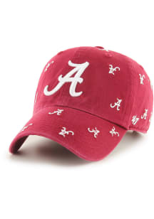 47 Alabama Crimson Tide Red Confetti Clean Up Womens Adjustable Hat