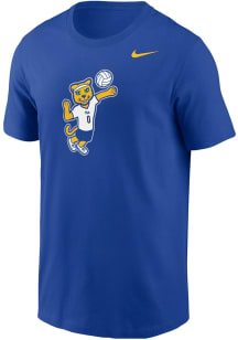 Nike Pitt Panthers Blue Volleyball Roc Core Short Sleeve T Shirt