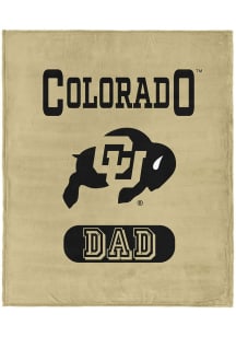 Colorado Buffaloes Dad Silk Touch Fleece Blanket - Gold
