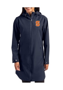 Cutter and Buck Syracuse Orange Womens Navy Blue Camano Light Weight Jacket
