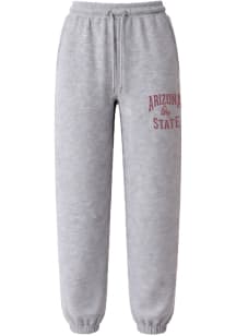 Summit Sportswear Arizona State Sun Devils Mens Grey Heather Fleece Sweatpants