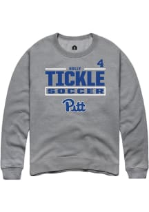 Holly Tickle Pitt Panthers Mens Graphite NIL Stacked Box Player Crew
