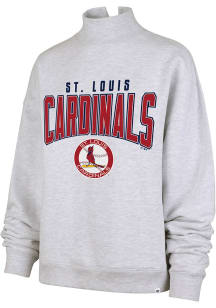 47 St Louis Cardinals Womens Grey Mock Arch Crew Sweatshirt