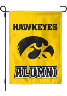 Iowa Hawkeyes Alumni Garden Flag - Black