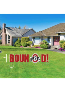 Ohio State Buckeyes Large Bound Yard Sign - Red