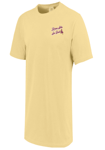 Arizona State Sun Devils Yellow Mascot Layout Short Sleeve T Shirt